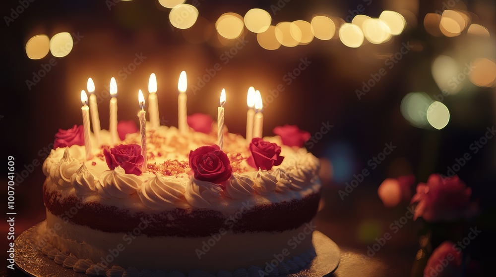birthday cake with candles birthday cake with candles