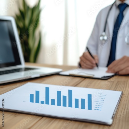 Healthcare Worker Analyzing Lipid Panel Results