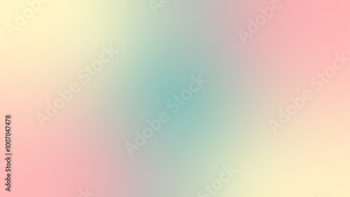 Smooth gradient background. Pastel colors. Light pink, blue, yellow