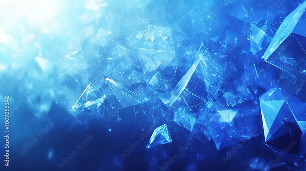 Vibrant Blue Abstract Geometric Design Vibrant Blue Abstract Geometric Design