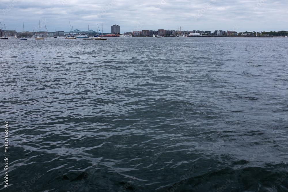 Sailing on the Boston Main Channel in Boston, MA Sailing on the Boston Main Channel in Boston, MA