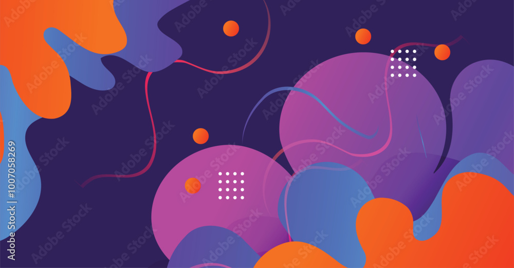 Gradient abstract dynamic shapes background for your design Gradient abstract dynamic shapes background for your design