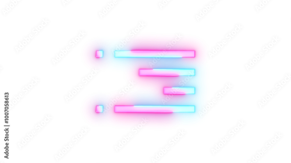 Neon icon bookmarks symbol transparent background Neon icon bookmarks symbol transparent background