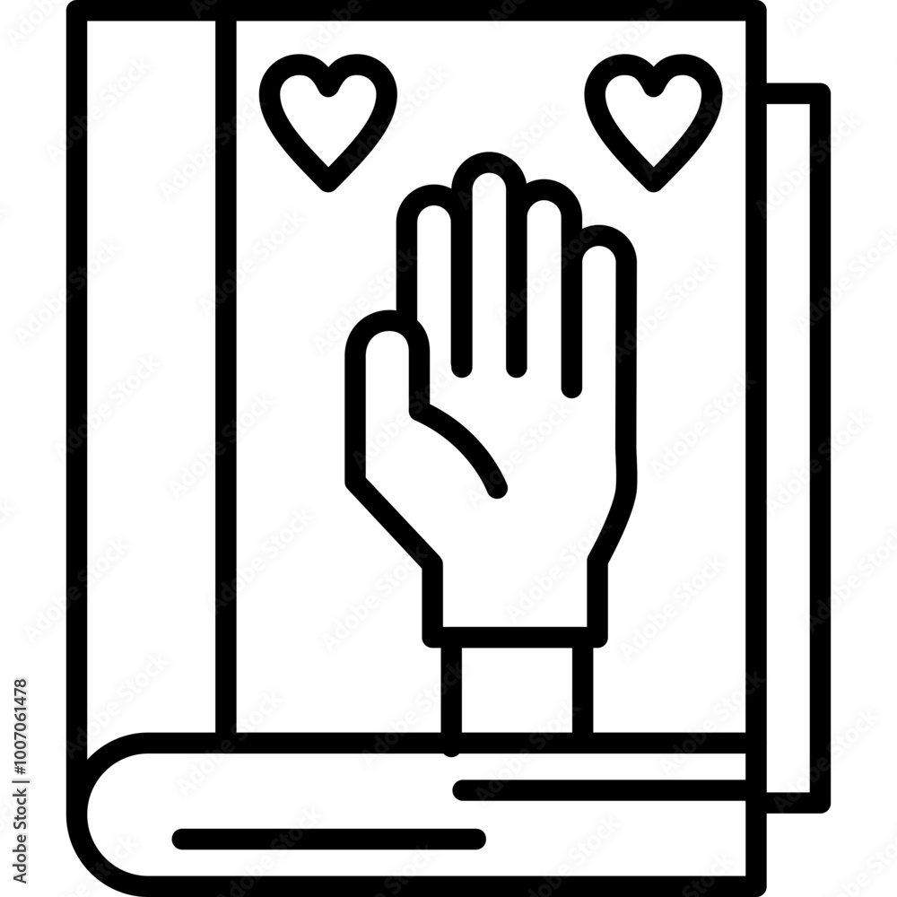 Obraz premium Volunteer Handbook icon