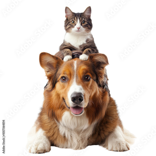 Joyful Companionship Unleashed transparent background