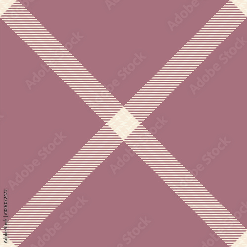 Figure check plaid fabric, mosaic pattern background tartan. Gift paper vector texture seamless textile in red and antique white colors.