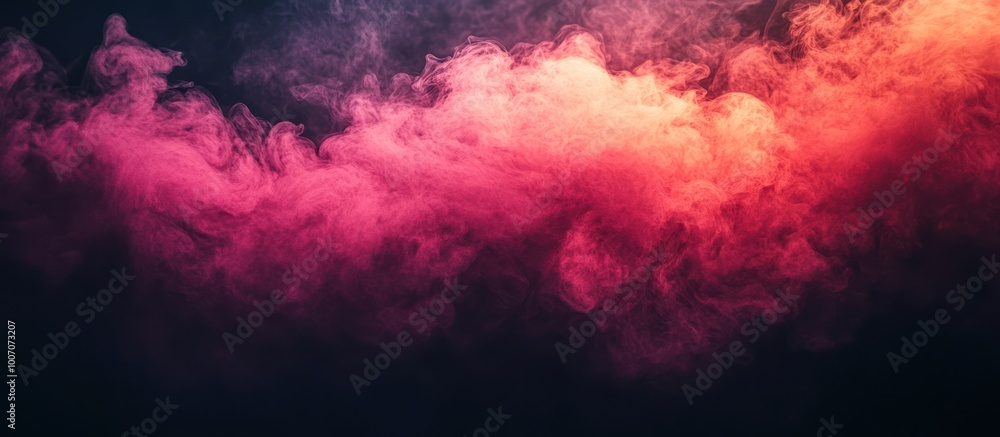 Abstract red and orange smoke against a black background. Abstract red and orange smoke against a black background.