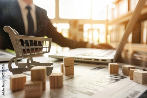 Intellectual Property Lawyer: Protecting product designs in e-commerce, copyright issues for online content, trademark registration for brands. , background blur