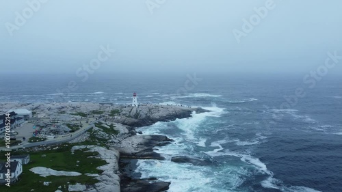 waves crashing on the rocks