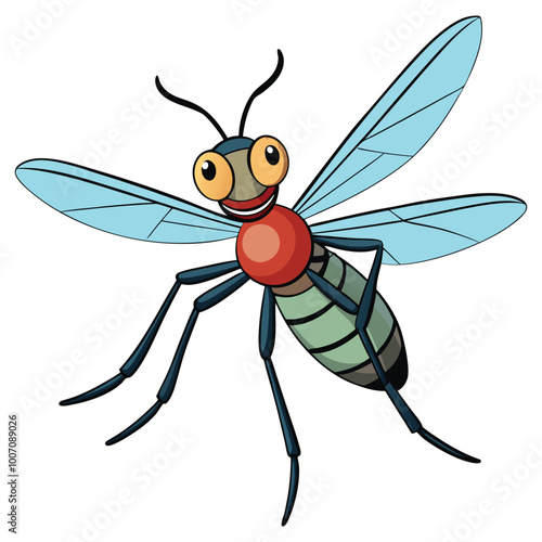 Cute mosquito cartoon  vector illustration