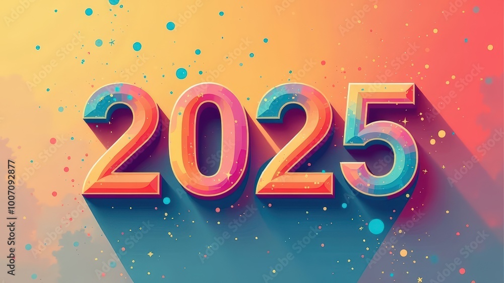 2025 Calendar. Abstract background. 2025 Calendar. Abstract background.
