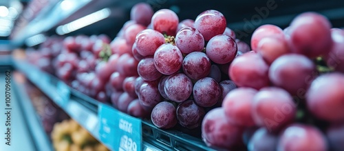 Wallpaper Mural Close-up of red grapes on display in a grocery store. Torontodigital.ca