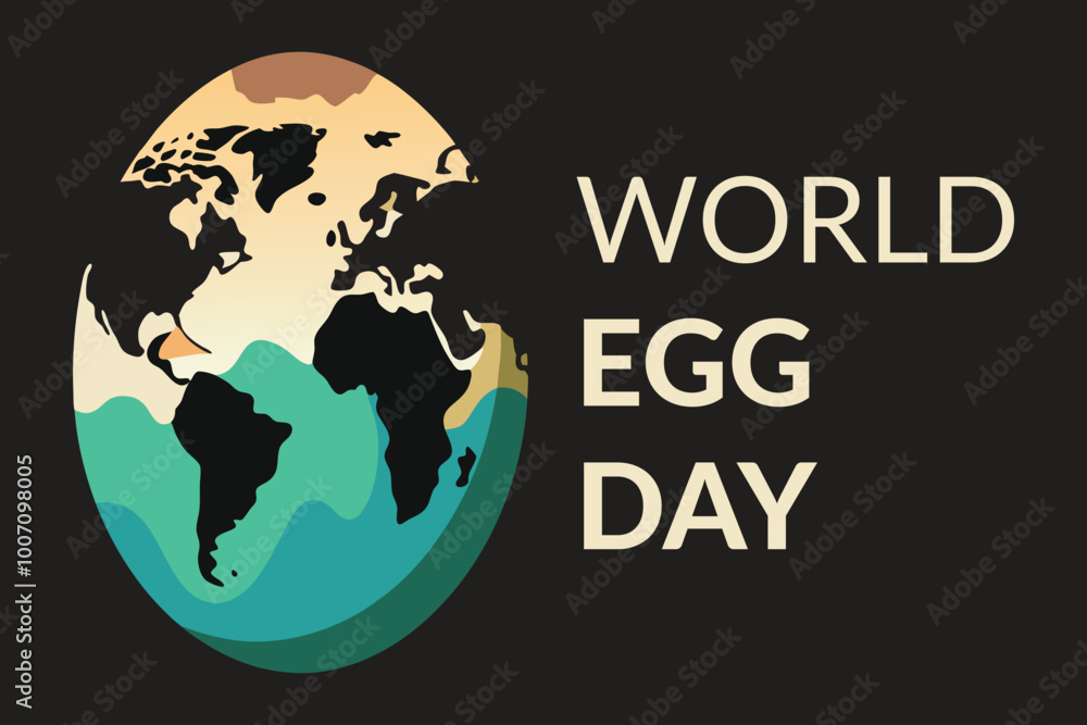 World Egg Day. Egg shape world egg day concept. World Egg Day. Egg shape world egg day concept.