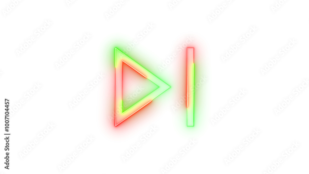Glowing neon symbol icon, Neon icon next symbol color transparent background Glowing neon symbol icon, Neon icon next symbol color transparent background