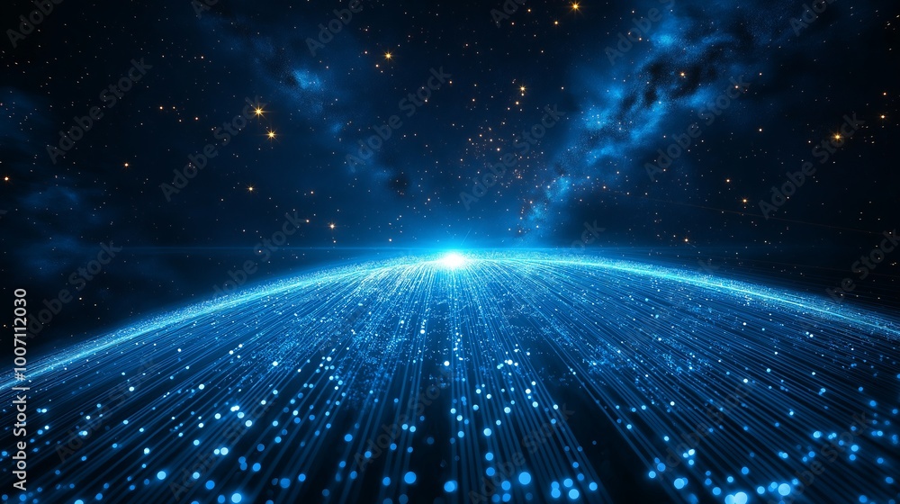 Obraz premium blue planet in space