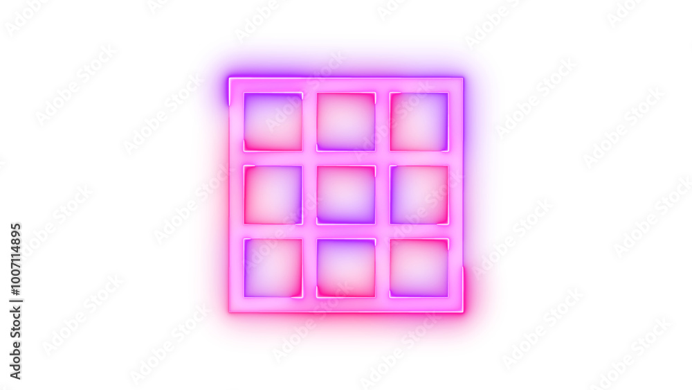 Neon icon tilt down symbol pink purple color transparent background Neon icon tilt down symbol pink purple color transparent background