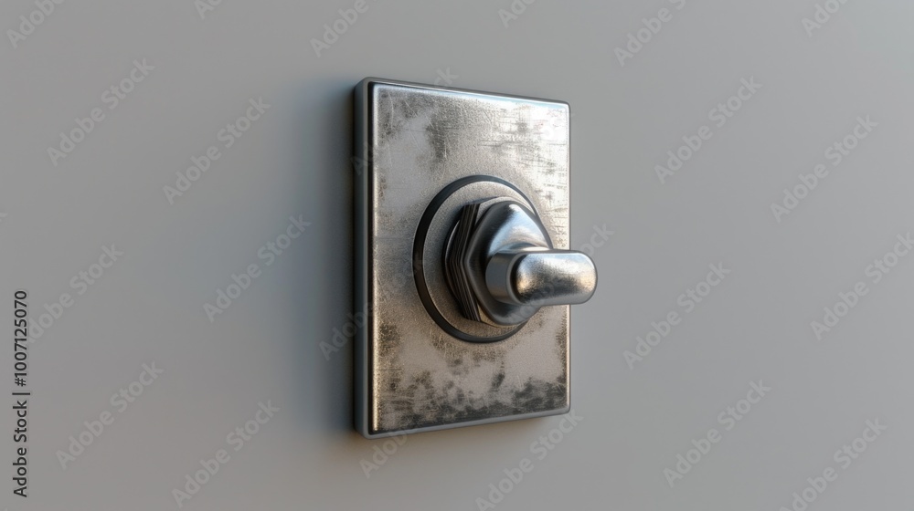 A close-up shot of a light switch on a wall, often used in interior design or architecture contexts A close-up shot of a light switch on a wall, often used in interior design or architecture contexts