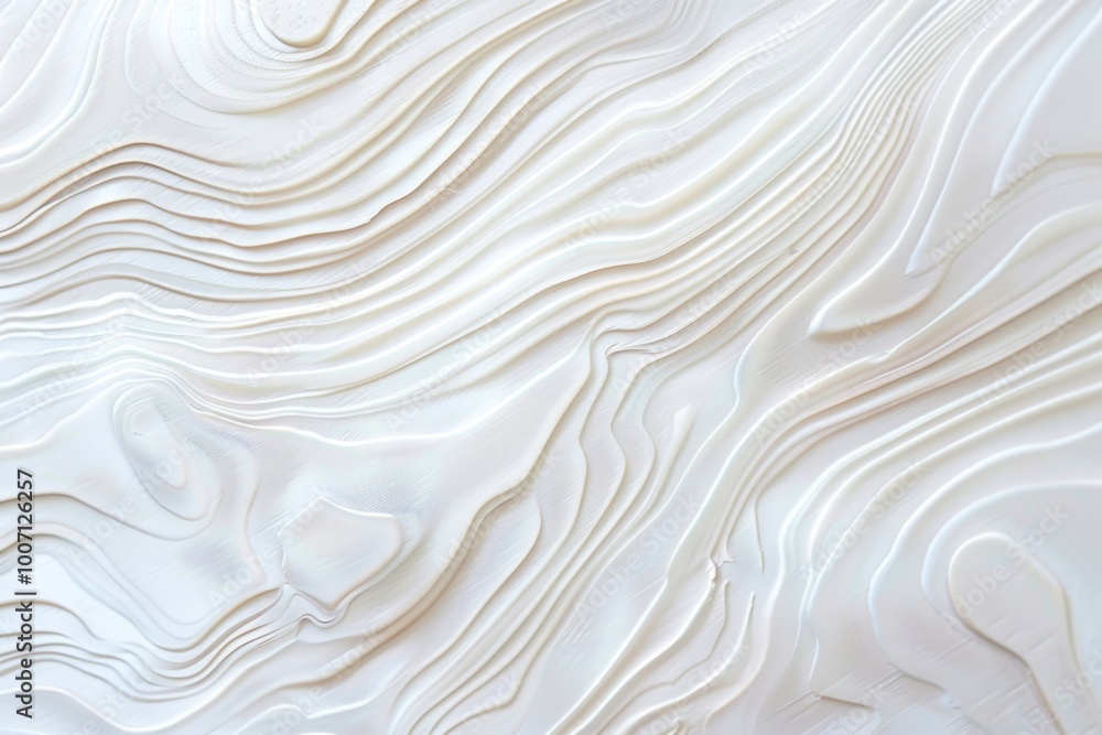 A close-up shot of a textured white wall with wavy lines, suitable for use in interior design or decoration contexts A close-up shot of a textured white wall with wavy lines, suitable for use in interior design or decoration contexts