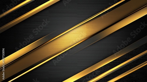 shiny black gold metallic design background