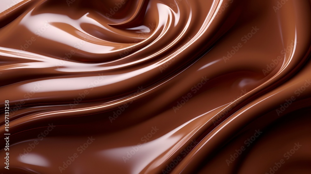 Melted chocolate background close up Melted chocolate background close up