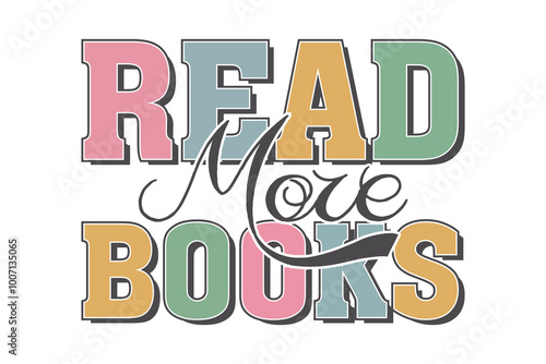 Book Lover SVG typography T shirt design