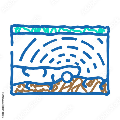 tectonic earthquake disaster doodle icon sketch vector. tectonic earthquake disaster sign. isolated symbol illustration