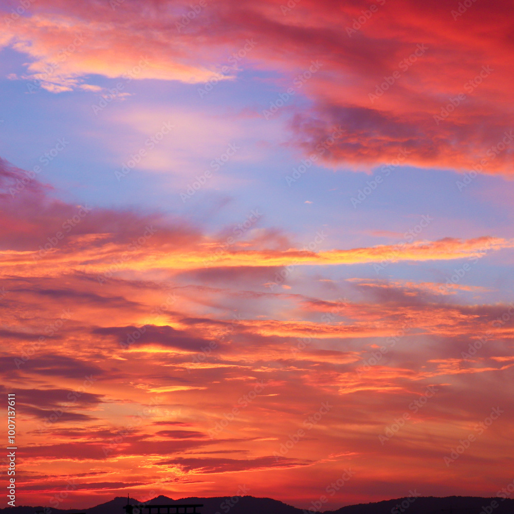 Fototapeta premium 불타는 노을