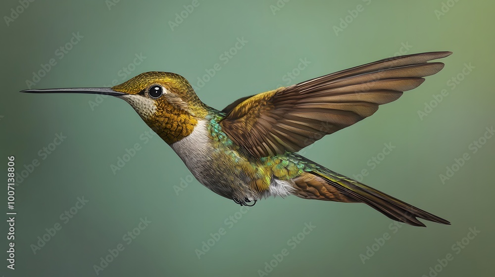 Fototapeta premium Sword-billed Hummingbird Flying and Sucking Nectar from Flower, on Black Background, Photo Realistic, Wallpaper, Cover and Screen for Smartphone, PC, Laptop, 9:16 and 16:9 Format
