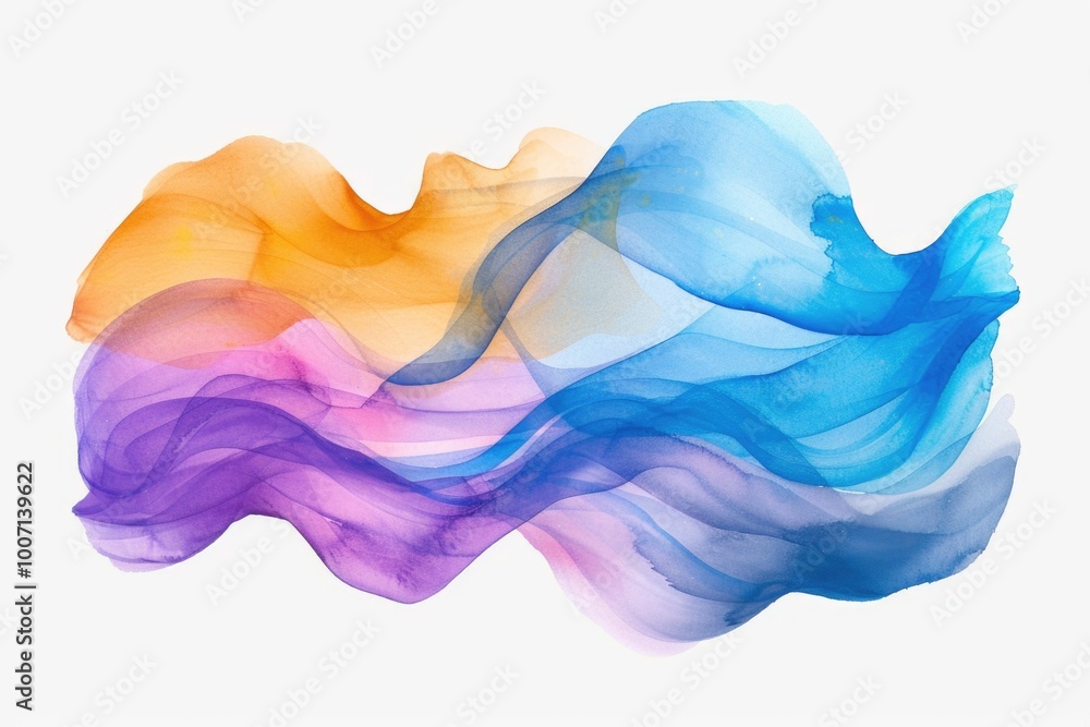 A visual representation of colorful ocean waves, great for aquatic or water-themed designs A visual representation of colorful ocean waves, great for aquatic or water-themed designs