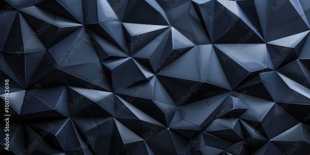 A geometric pattern made from black triangles, forming a wall A geometric pattern made from black triangles, forming a wall