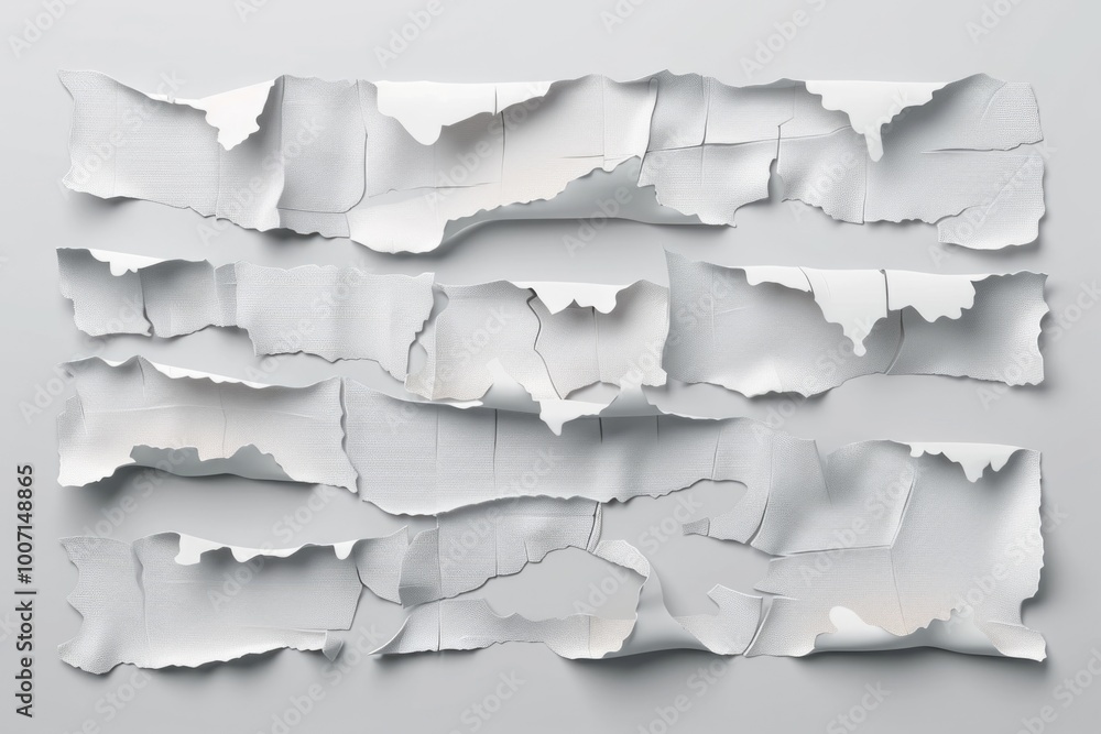 A piece of paper torn from its original form, revealing a glimpse into what's written A piece of paper torn from its original form, revealing a glimpse into what's written