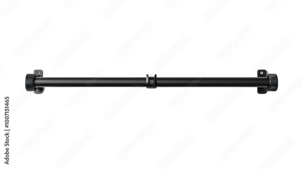 Adjustable pull-up bar for doorways on white background Adjustable pull-up bar for doorways on white background