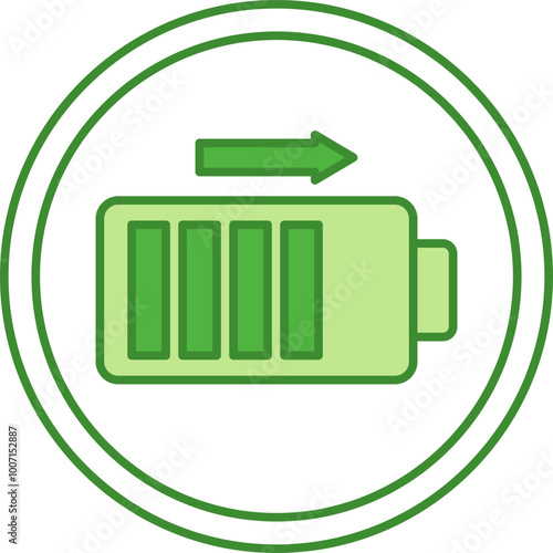Green Label Increased Energy. Vector Icon. Cat Food Properties. Food Packaging Sticker