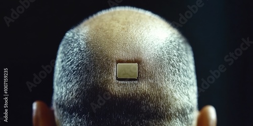 Cybernetic chip implanted as a skin implant