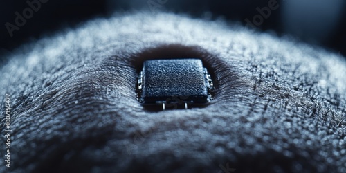 Cybernetic chip implanted as a skin implant