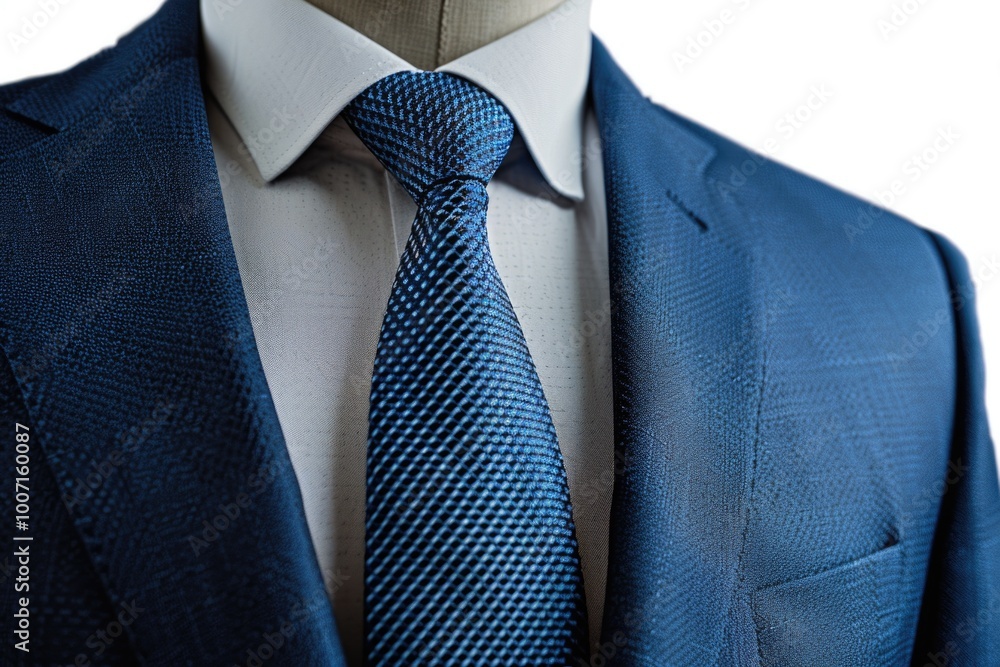 A male mannequin dressed in a suit and tie, ideal for business or fashion illustration A male mannequin dressed in a suit and tie, ideal for business or fashion illustration