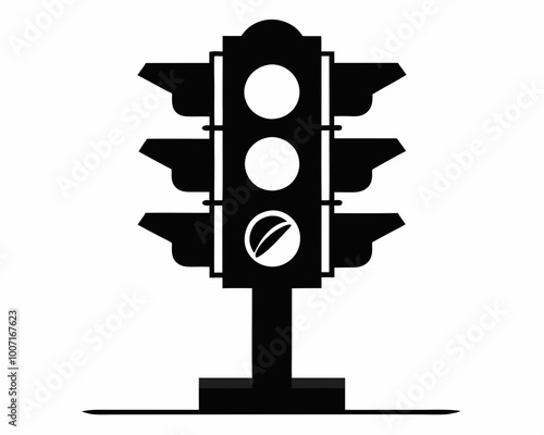 Traffic Light silhouette vector,Traffic Light  icon