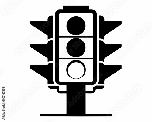 Traffic Light silhouette vector,Traffic Light  icon