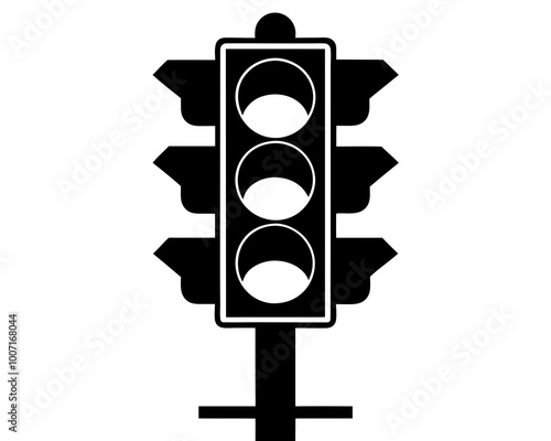 Traffic Light silhouette vector,Traffic Light  icon