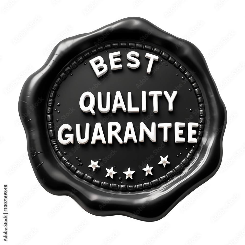 3D png best quality guarantee label seal stamp on transparent background 3D png best quality guarantee label seal stamp on transparent background