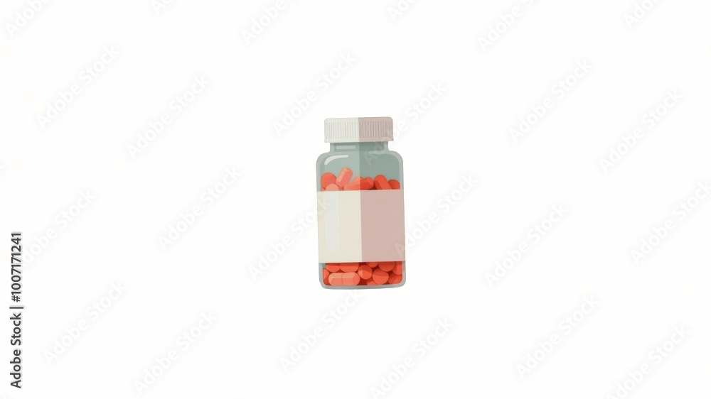bottle with pills isolated on white background bottle with pills isolated on white background