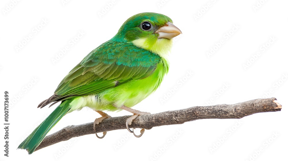 Green Broadbill Bird Perched on a Branch on a White Background, Photo Realistic, Wallpaper, Cover and Screen for Smartphone, PC, Laptop, 9:16 and 16:9 Format Green Broadbill Bird Perched on a Branch on a White Background, Photo Realistic, Wallpaper, Cover and Screen for Smartphone, PC, Laptop, 9:16 and 16:9 Format