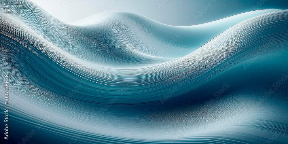 Fototapeta premium abstract blue wave background