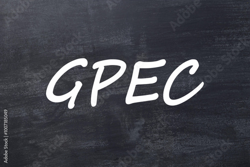 Foto GPEC Gestion Prévisionnelle des Emplois et Compétences tableau noir