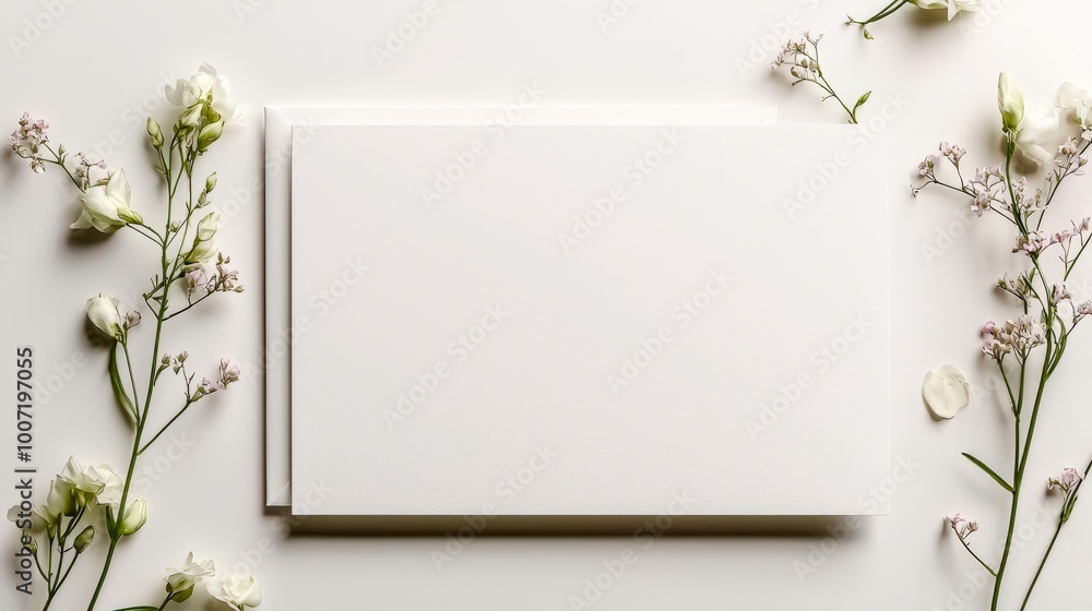 A modern, minimalist wedding invitation featuring clean lines, a simple border, and elegant typography. This refined design embodies sophistication and timeless beauty for your special day A modern, minimalist wedding invitation featuring clean lines, a simple border, and elegant typography. This refined design embodies sophistication and timeless beauty for your special day