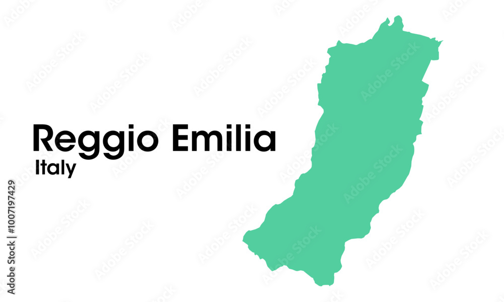 Obraz premium reggio emilia italy map