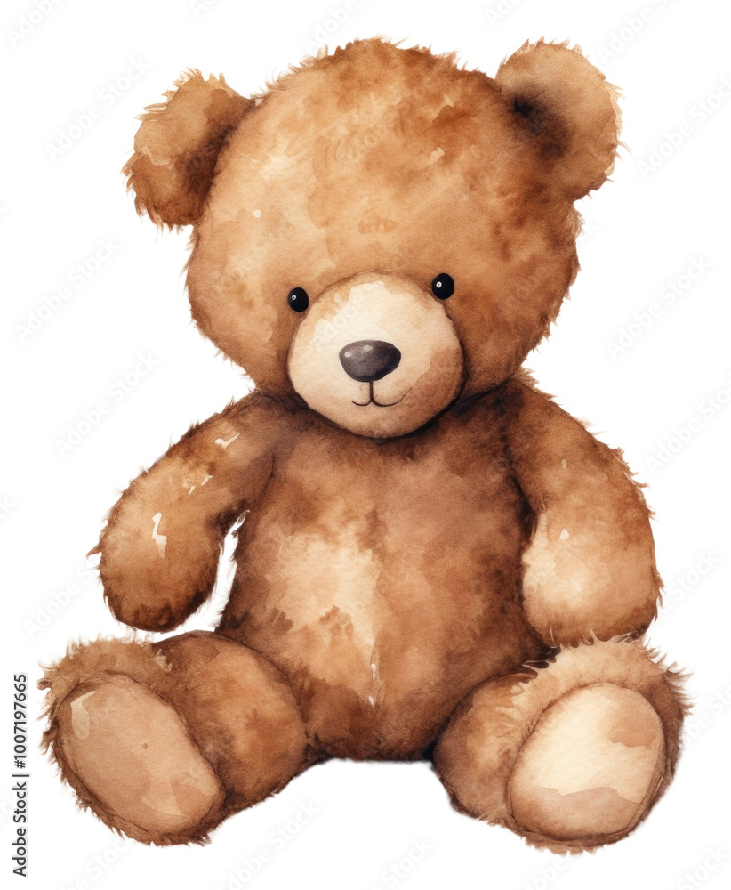 PNG Teddy bear illustration watercolor toy. PNG Teddy bear illustration watercolor toy.