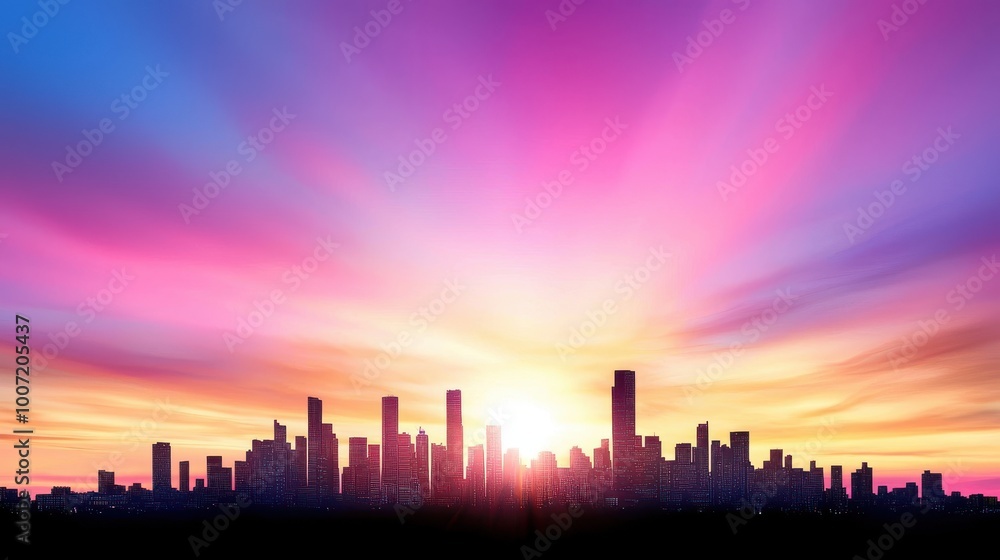 Silhouette of a city skyline against a vibrant sunset, with recognizable buildings outlined in the fading light. Silhouette of a city skyline against a vibrant sunset, with recognizable buildings outlined in the fading light.