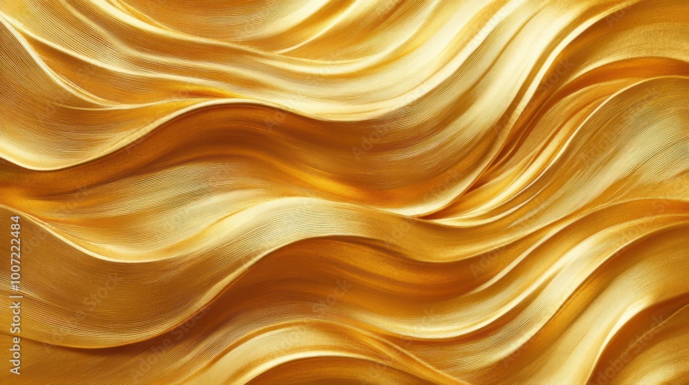 Abstract golden waves, flowing and textured background. Abstract golden waves, flowing and textured background.