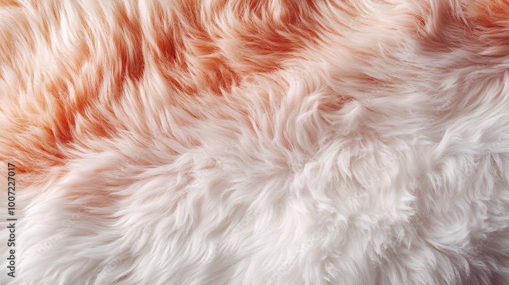 Soft Orange and White Furry Textile Background Soft Orange and White Furry Textile Background